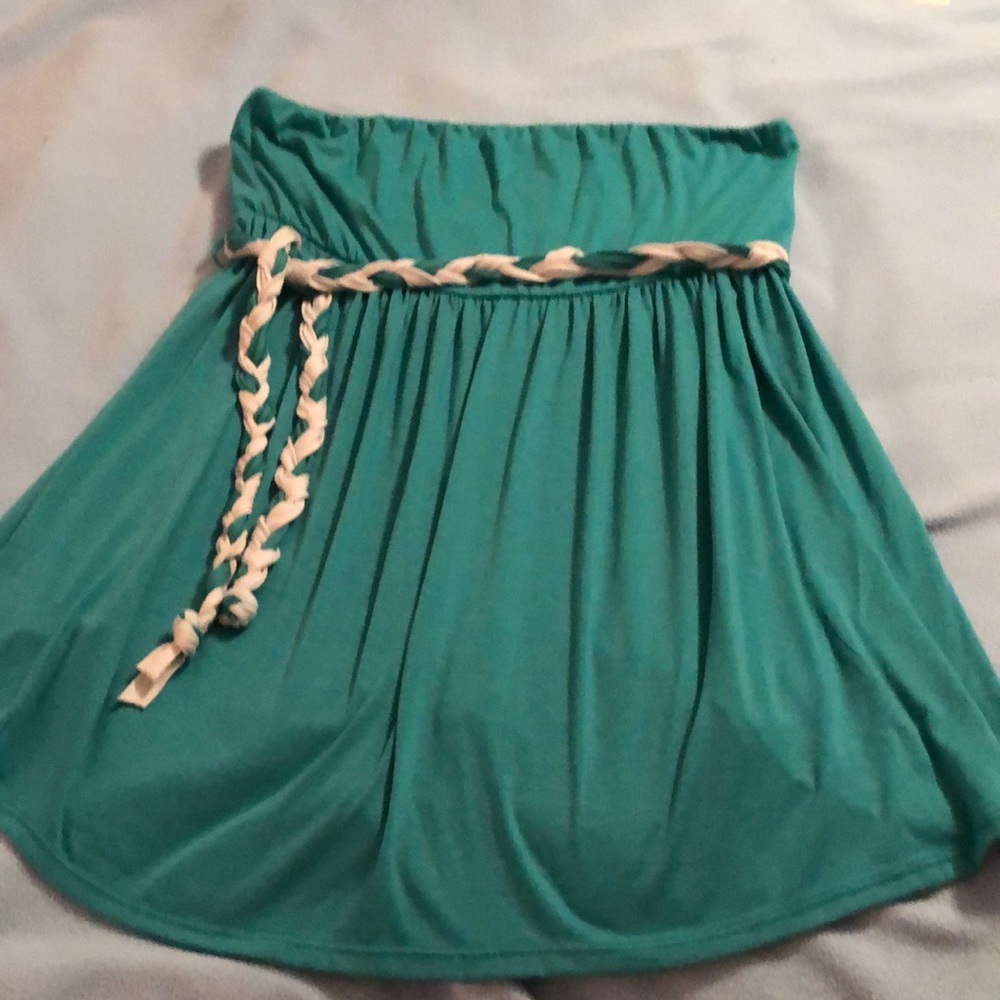 Ashley Stewart sleeveless strapless tunic